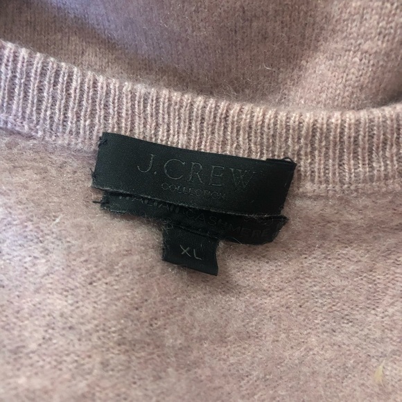 J.CREW Italian Cashmere Pink Sweater Size XL - Picture 3 of 6